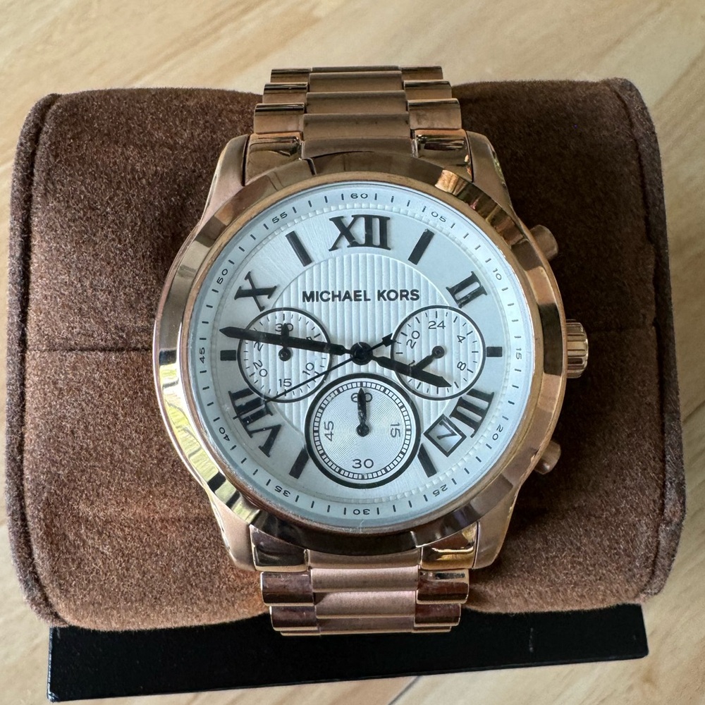 Rose gold Michael Kors watch